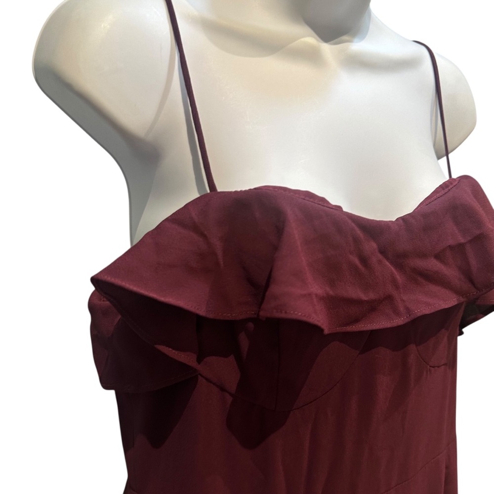 Lively Evenings Plum Purple Sleeveless Tiered Maxi Dress Size Large - Picture 10 of 14
